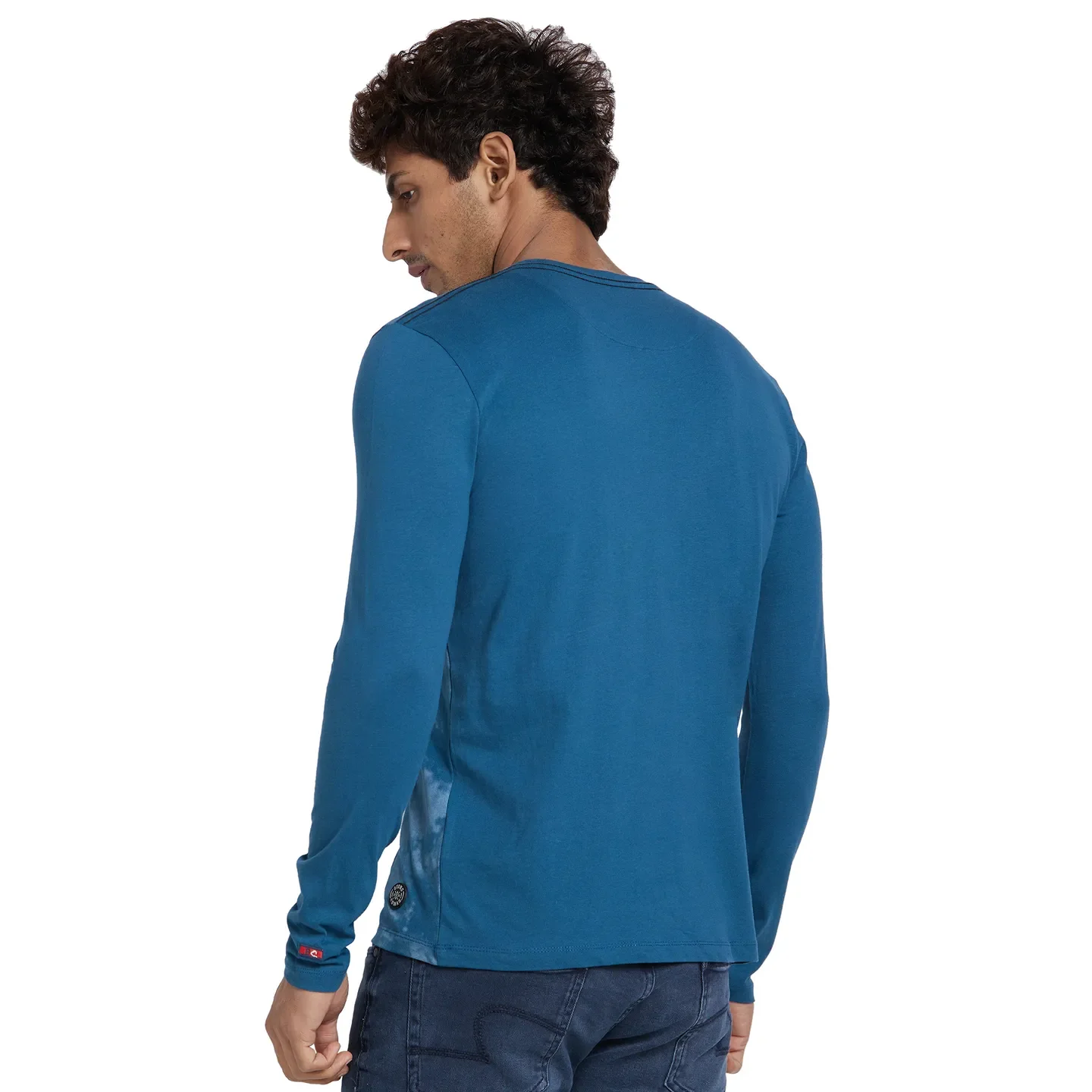 Blue Coral Regular Fit Round Neck Men's T-Shirt by Being Human Clothing - Image 3