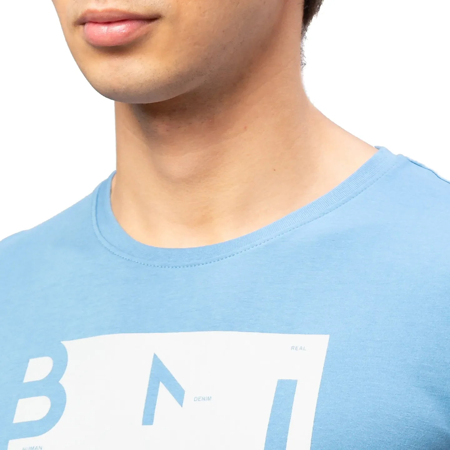 Blue Regular Fit Men's Short Sleeves T-Shirt by Being Human Clothing - Image 5