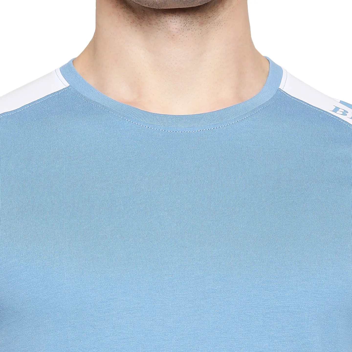 Blue Regular Fit Men's Short Sleeves T-Shirt by Being Human Clothing - Image 5
