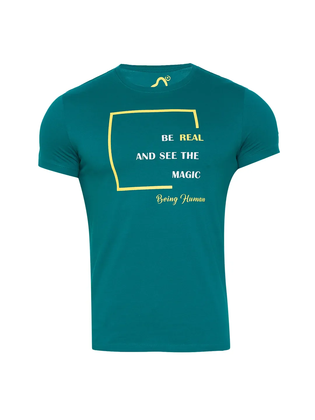 Green Regular Fit Men's Short Sleeves T-Shirt by Being Human Clothing - Image 7