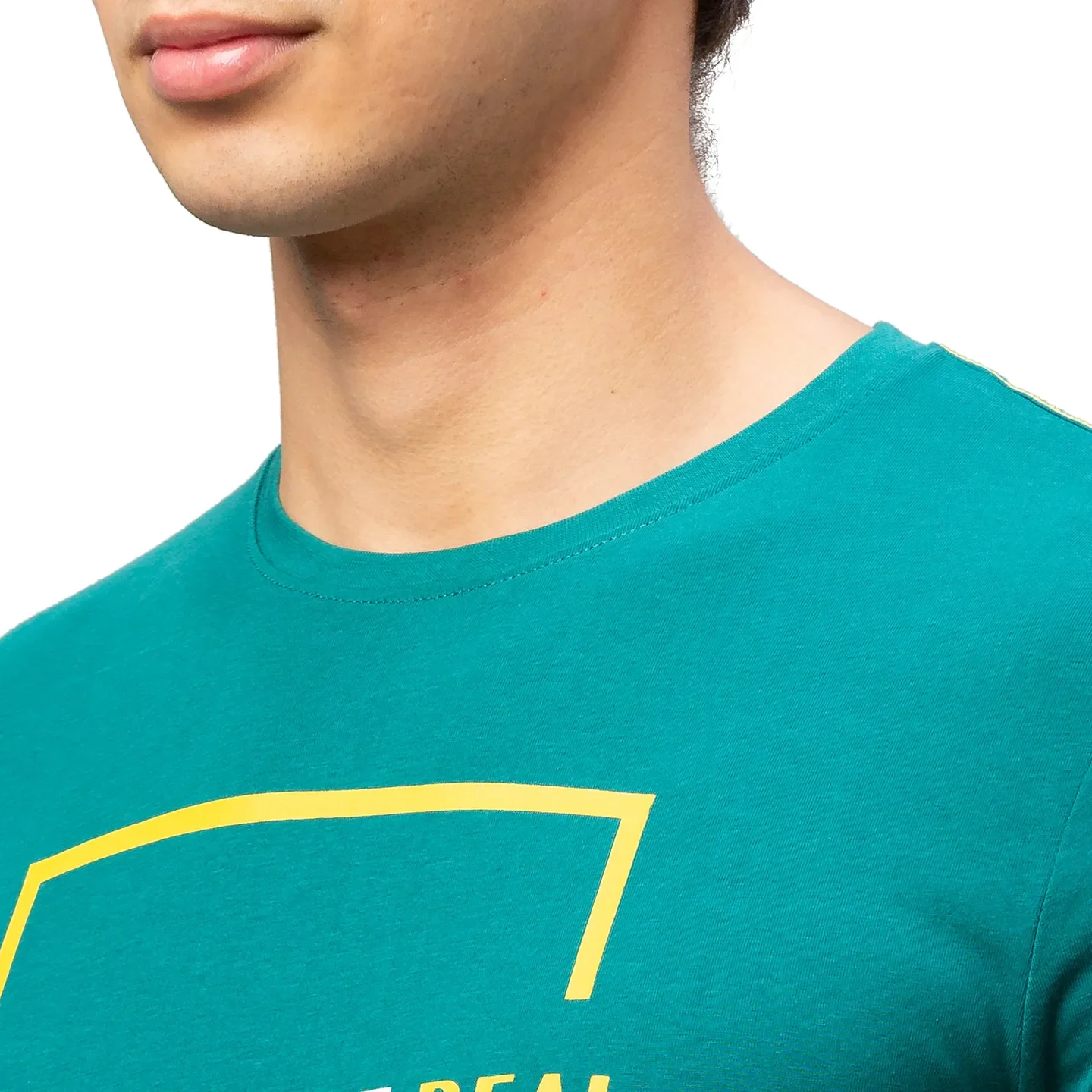 Green Regular Fit Men's Short Sleeves T-Shirt by Being Human Clothing - Image 5