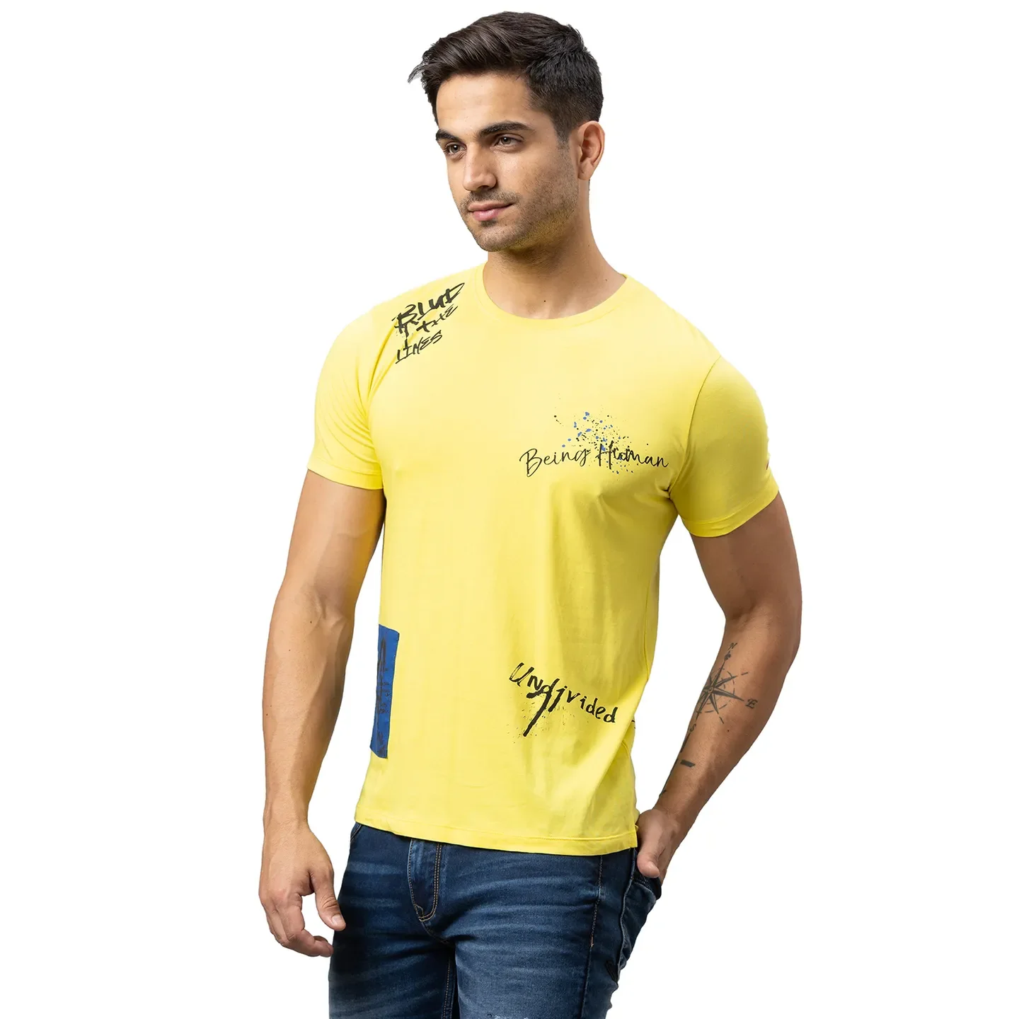 Breezy Sun Regular Fit Round Neck Men's T-Shirt by Being Human Clothing - Image 4