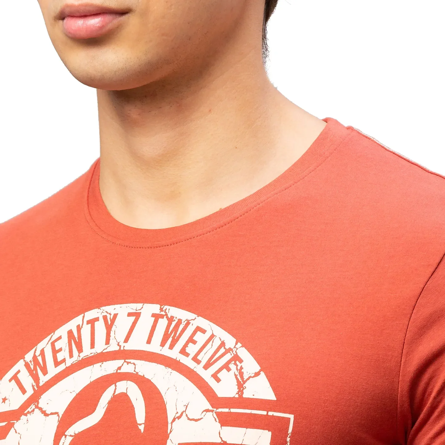 Red Regular Fit Men's Short Sleeves T-Shirt by Being Human Clothing - Image 5