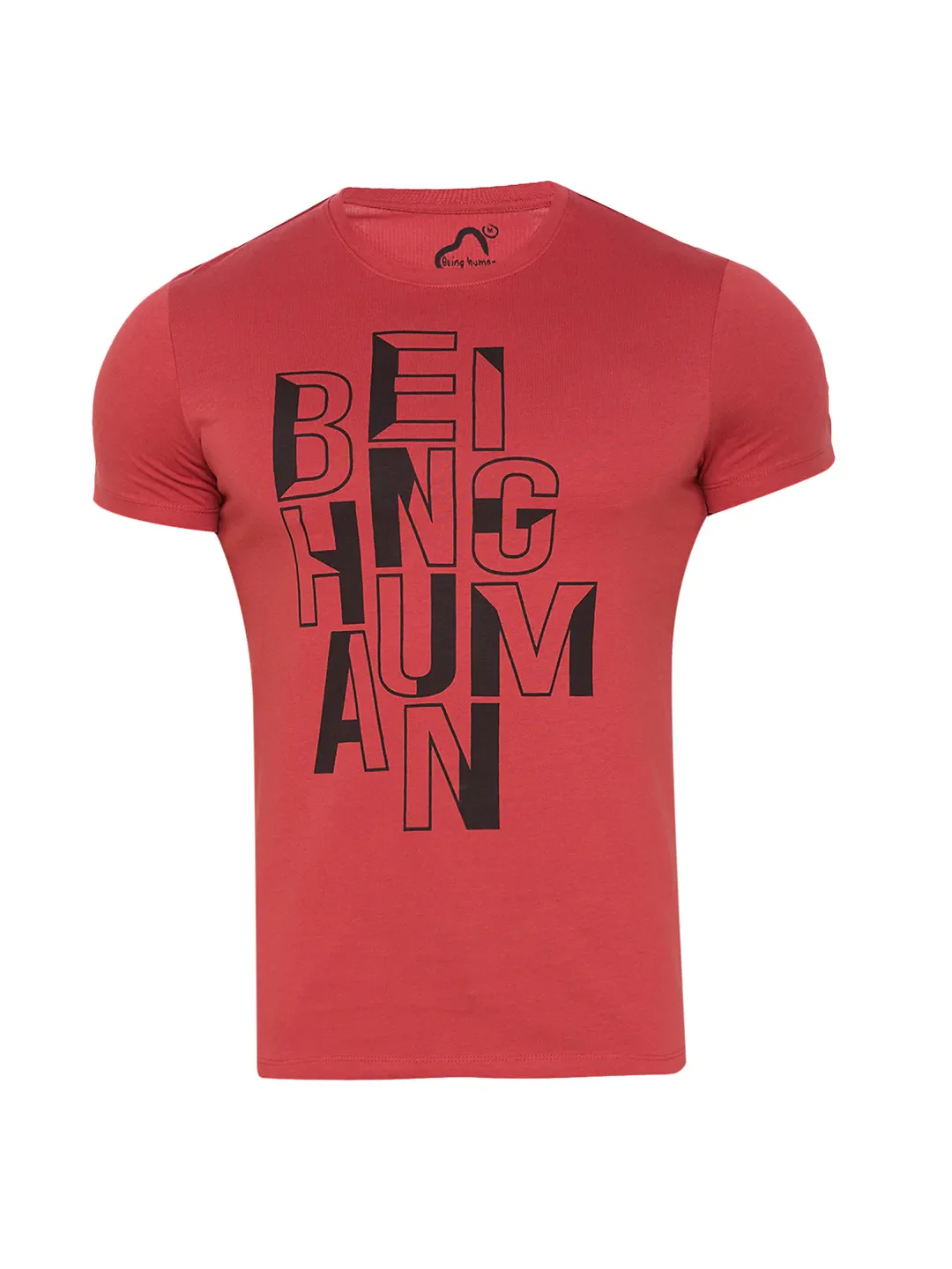 Red Regular Fit Men's Short Sleeves T-Shirt by Being Human Clothing - Image 7