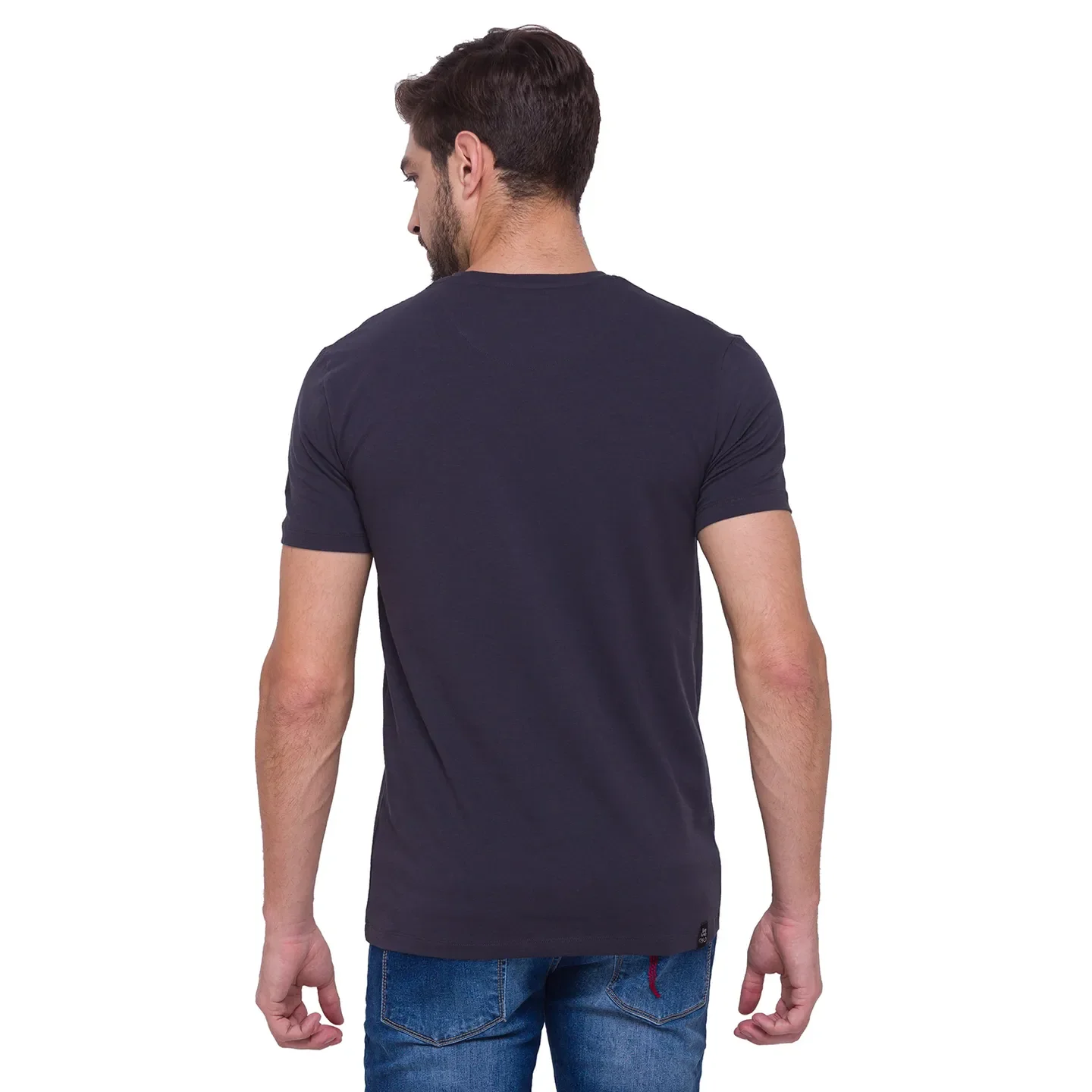 Grey Regular Fit Men's Short Sleeves T-Shirt by Being Human Clothing