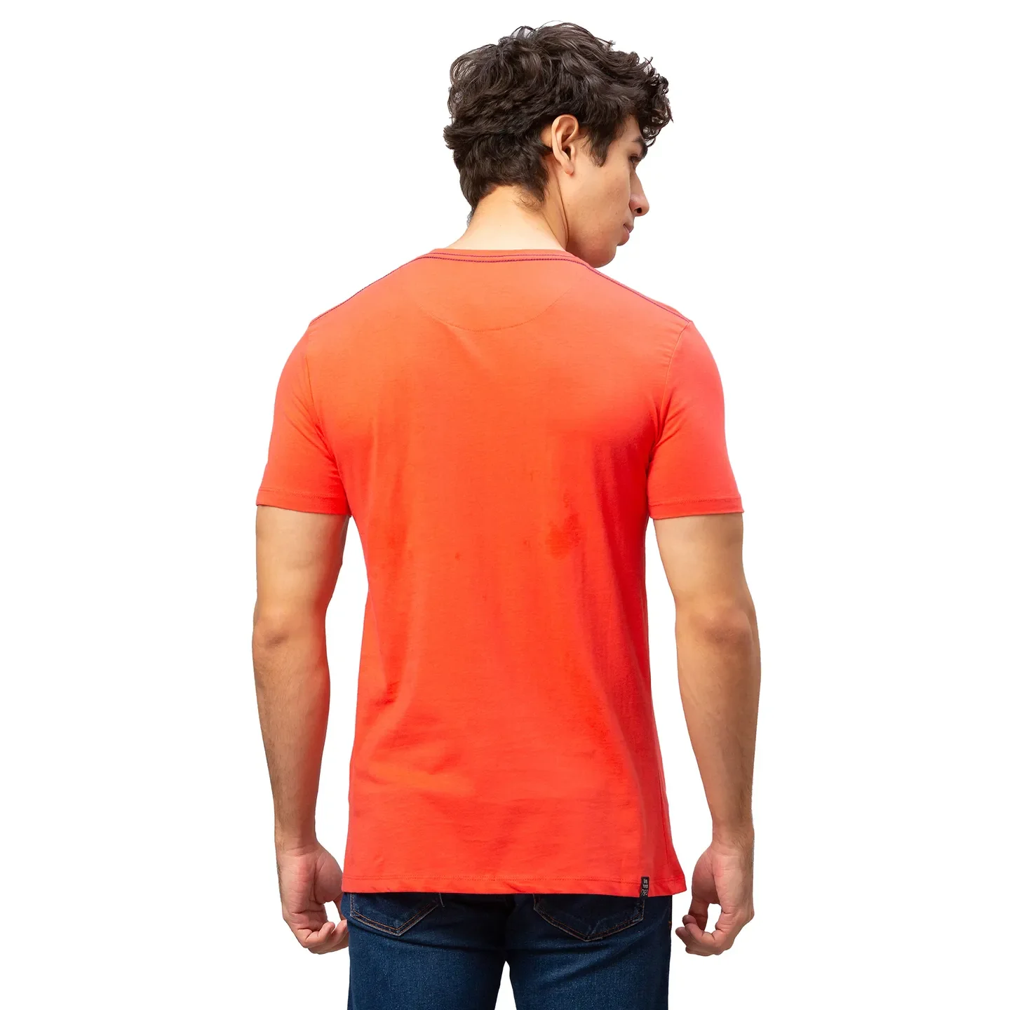 Pink Regular Fit Men's Short Sleeves T-Shirt by Being Human Clothing - Image 3