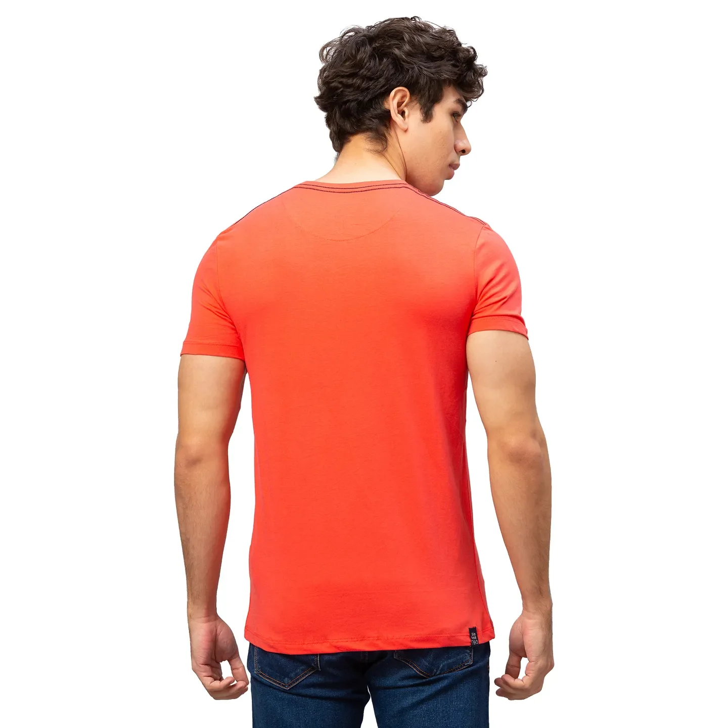 Pink Regular Fit Men's Short Sleeves T-Shirt by Being Human Clothing - Image 3