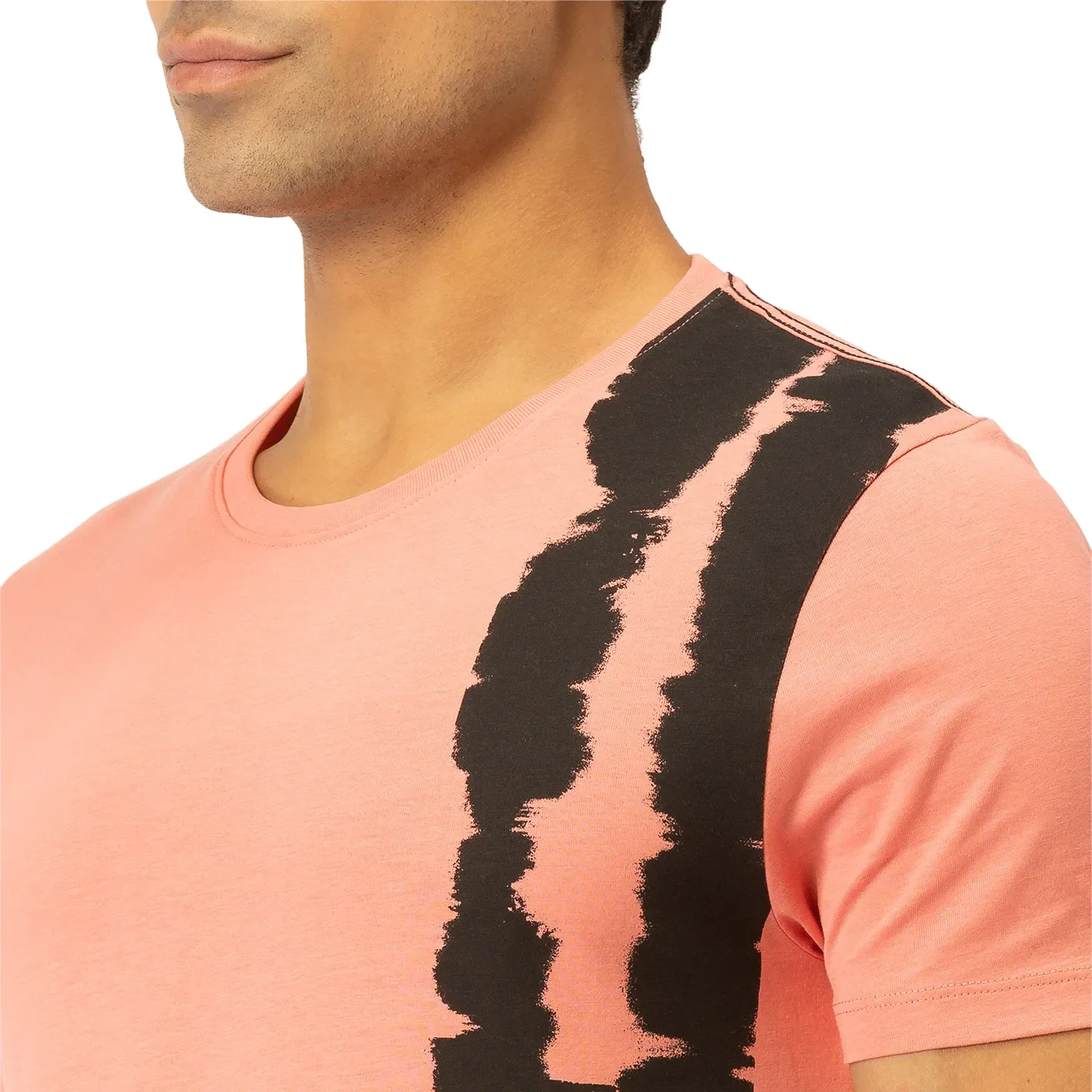 Pink Regular Fit Men's Short Sleeves T-Shirt by Being Human Clothing - Image 4