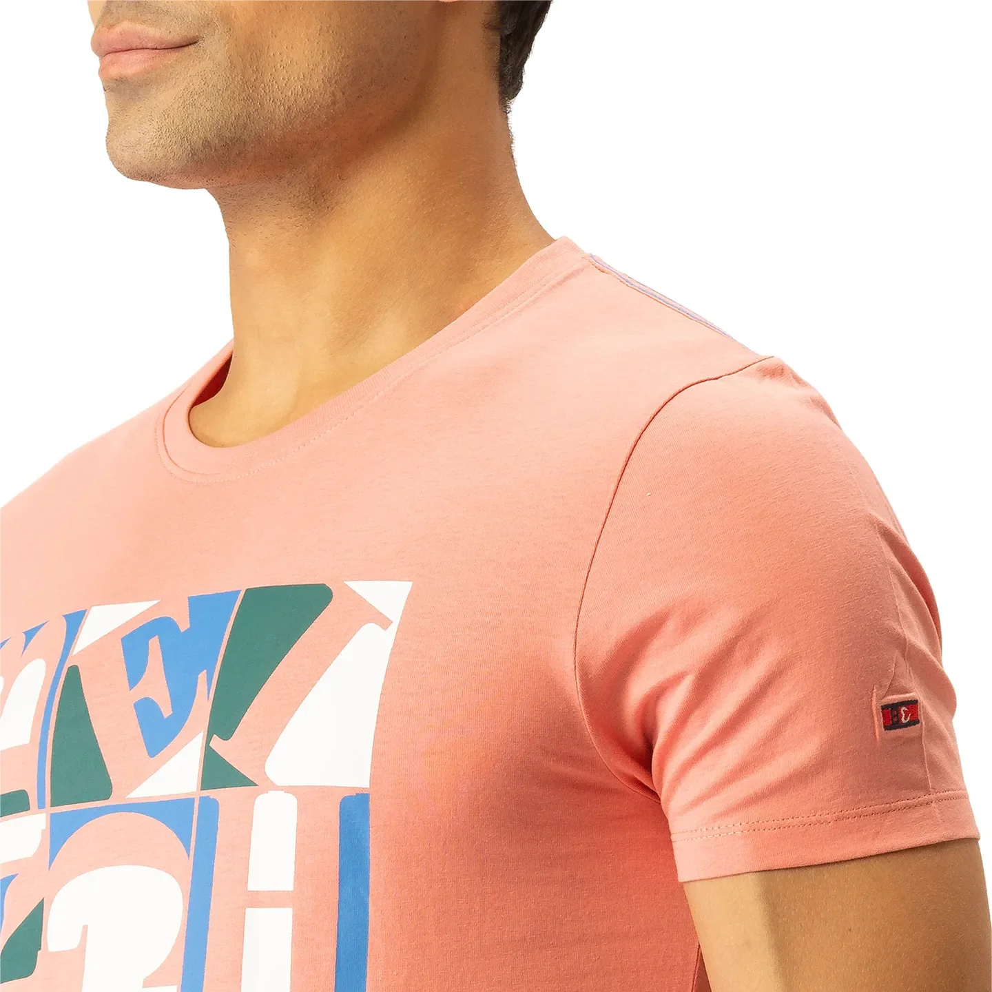 Pink Regular Fit Men's Short Sleeves T-Shirt by Being Human Clothing - Image 4