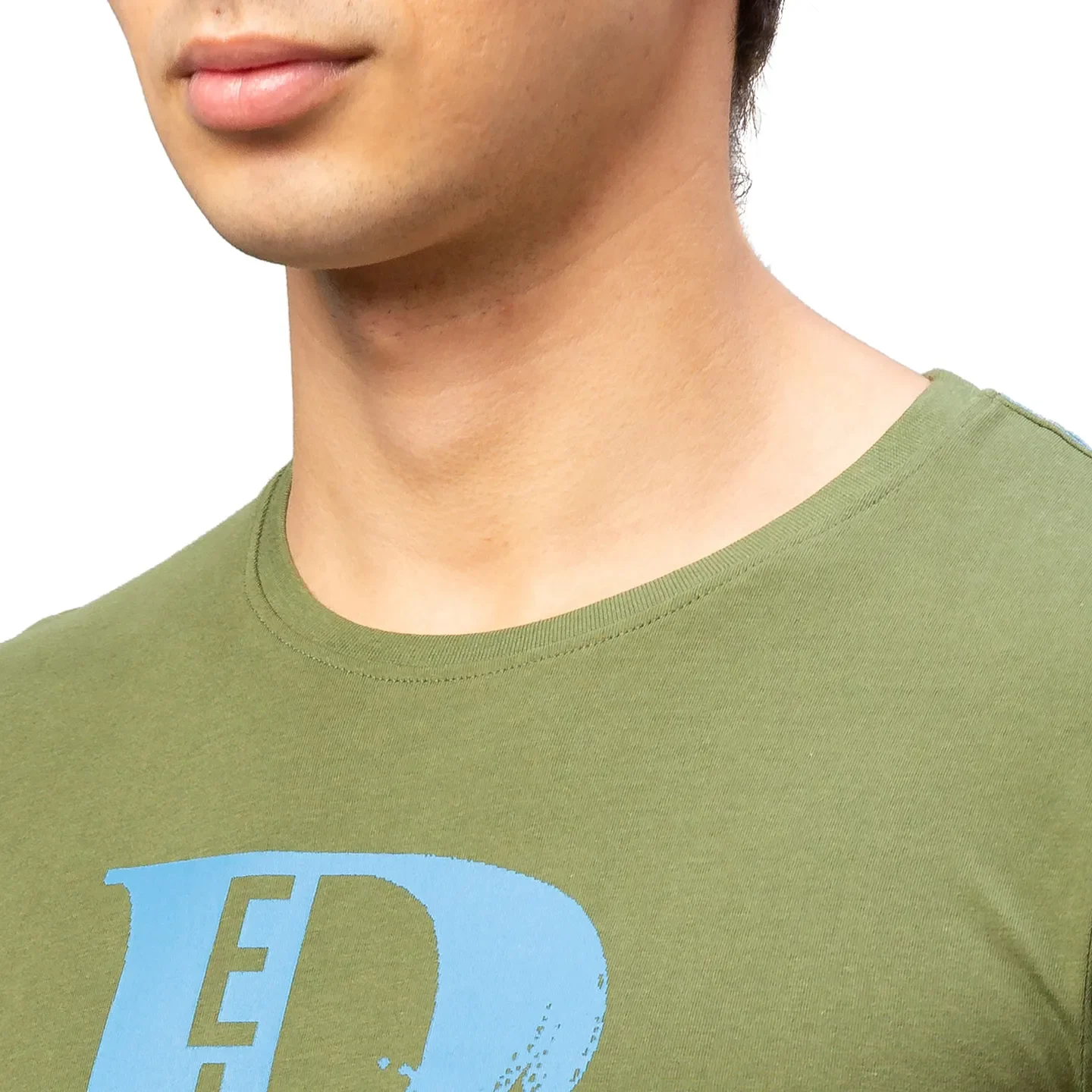 Green Regular Fit Men's Short Sleeves T-Shirt by Being Human Clothing - Image 5