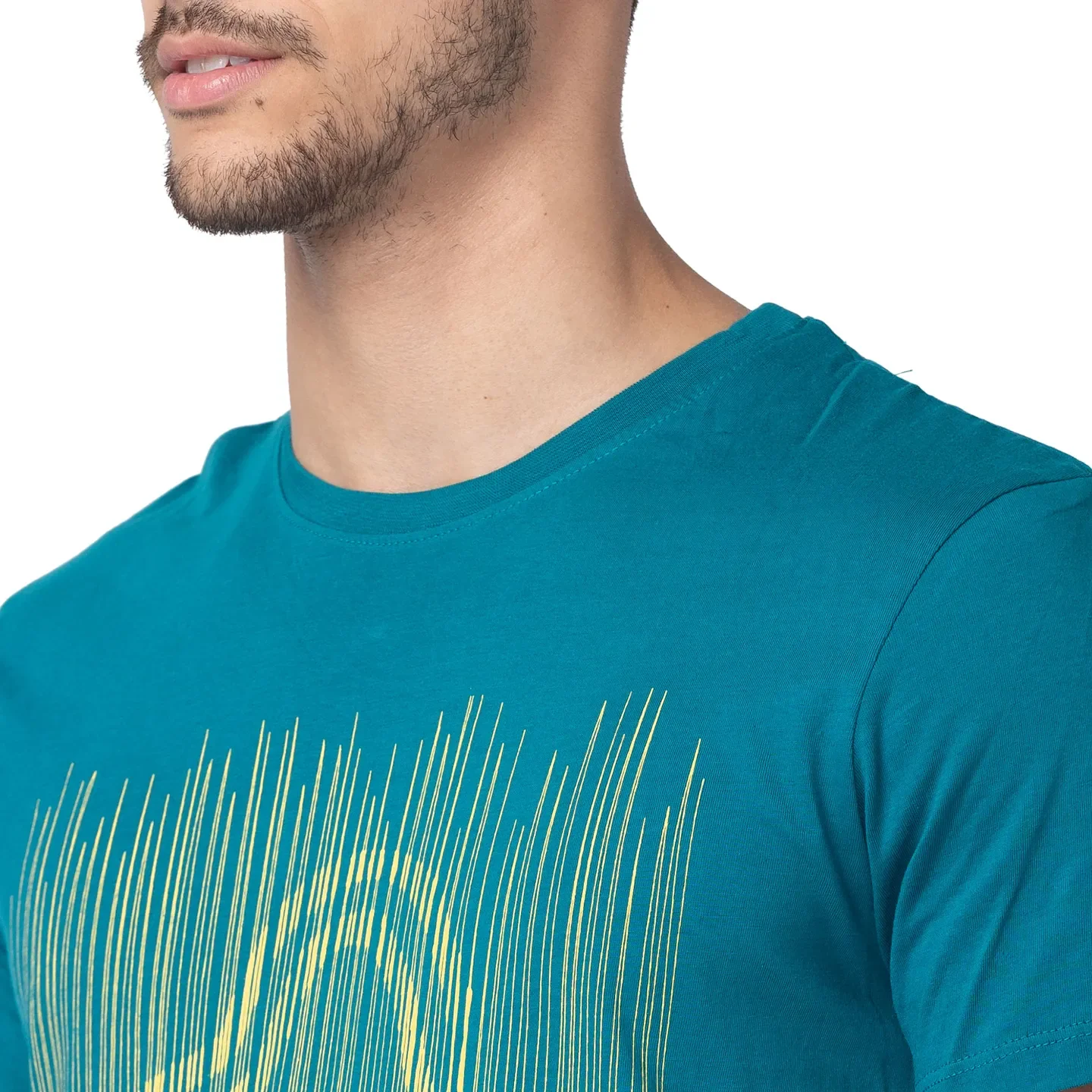 Green Regular Fit Men's Short Sleeves T-Shirt by Being Human Clothing - Image 4