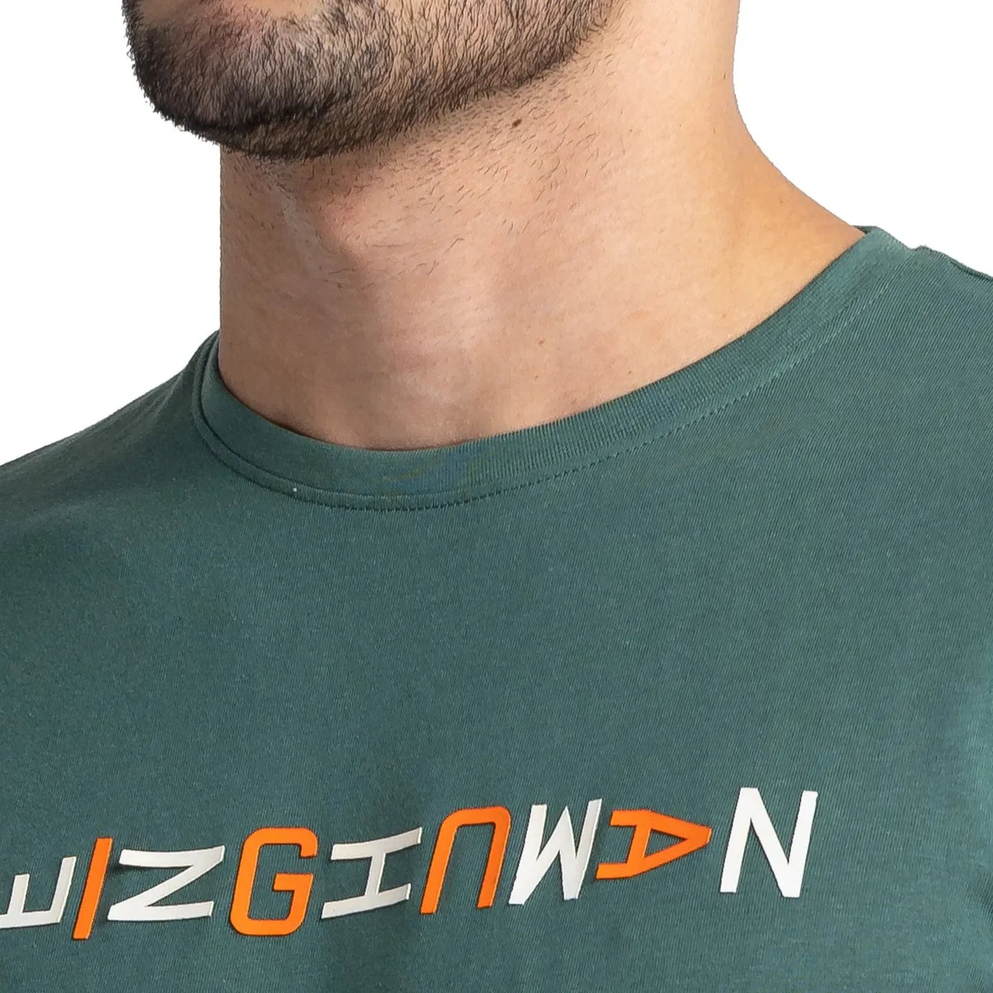 Green Regular Fit Men's Short Sleeves T-Shirt by Being Human Clothing - Image 5