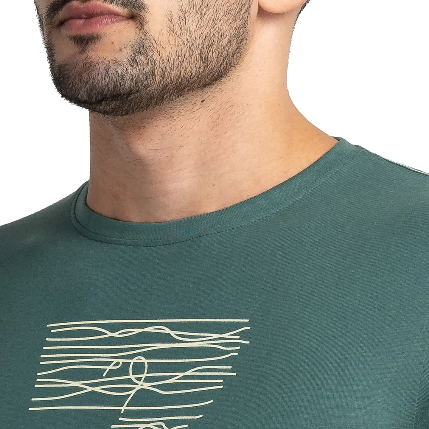 Green Regular Fit Men's Short Sleeves T-Shirt by Being Human Clothing - Image 5
