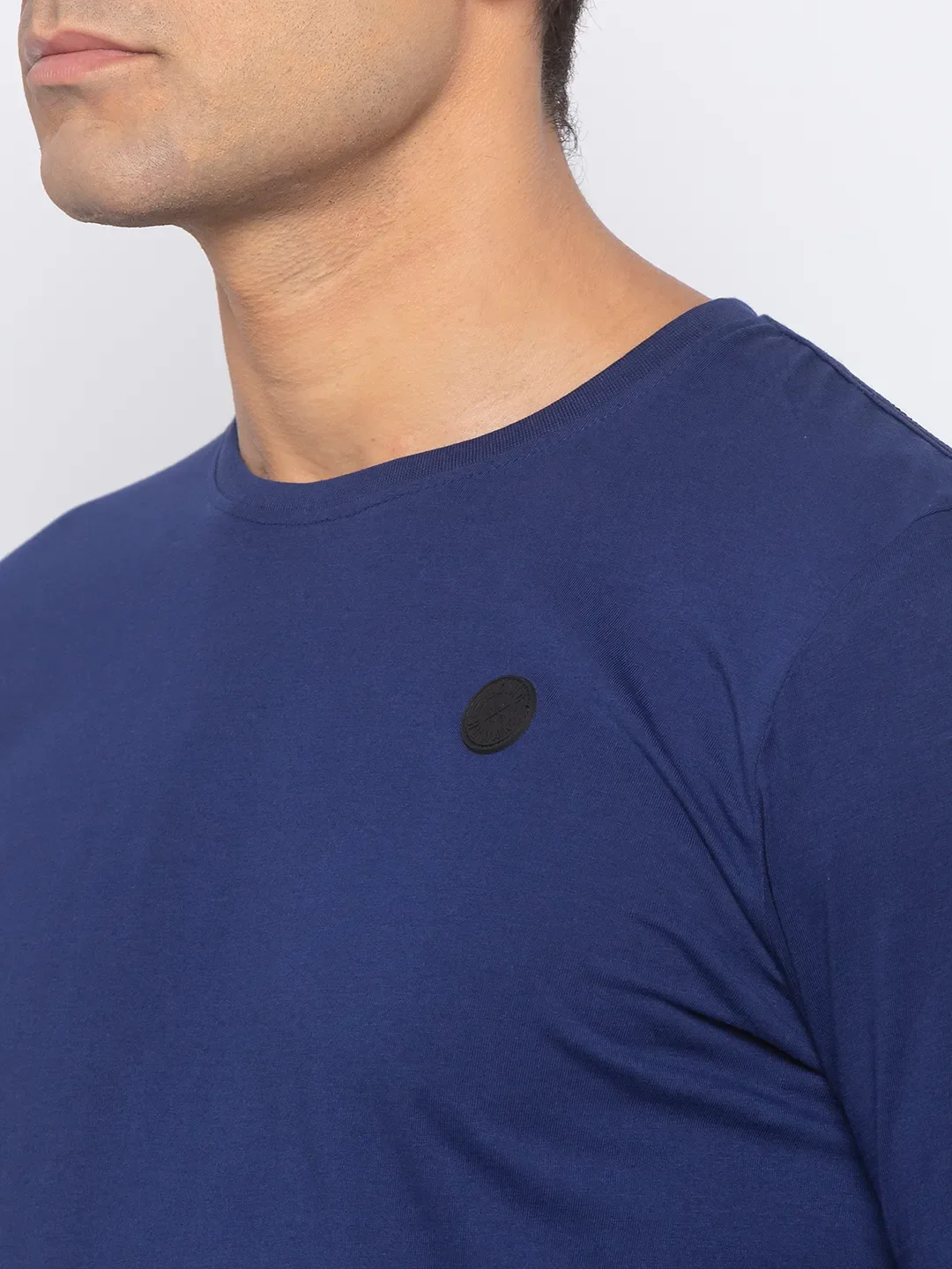 Blue Regular Fit Men's Long Sleeves T-Shirt by Being Human Clothing - Image 4