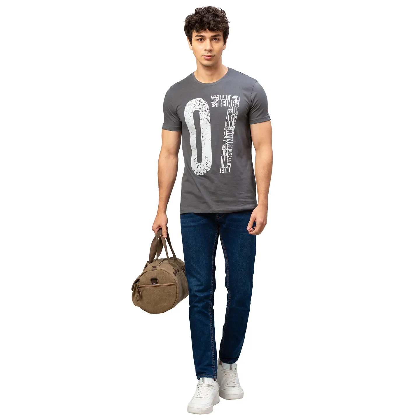 Green Regular Fit Men's Short Sleeves T-Shirt by Being Human Clothing - Image 5