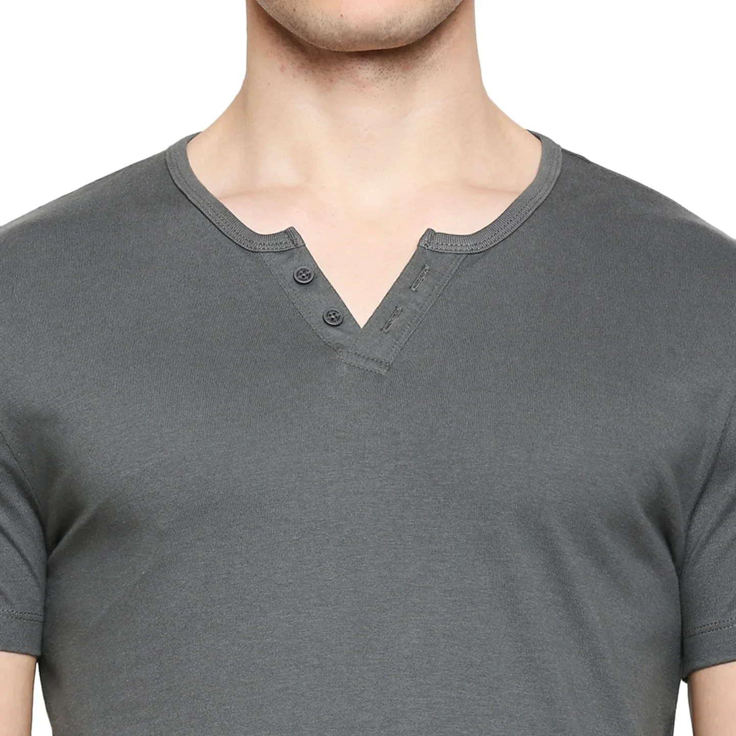 Grey Regular Fit Men's Short Sleeves T-Shirt by Being Human Clothing - Image 5