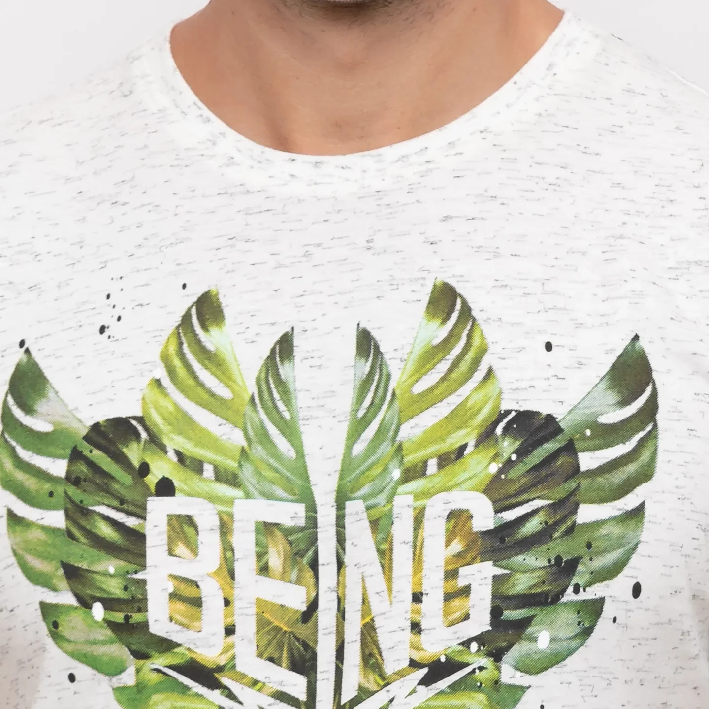 Beige Regular Fit Men's T-Shirt by Being Human Clothing - Image 5