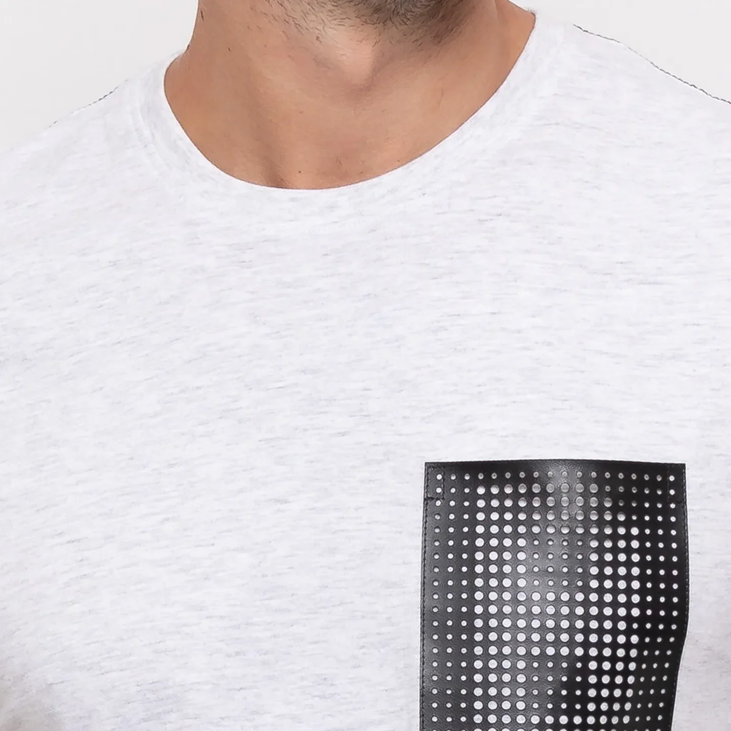 Grey  Regular Fit Round Neck Men's T-Shirt by Being Human Clothing - Image 4