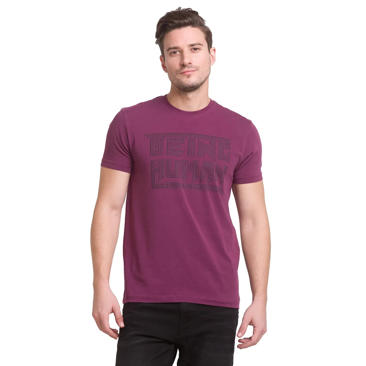 Fig Regular Fit Round Neck Men's T-Shirt by Being Human Clothing - Image 7