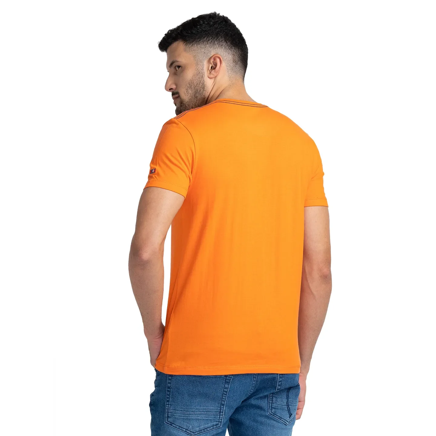 Flame Regular Fit Round Neck Men's T-Shirt by Being Human Clothing - Image 3