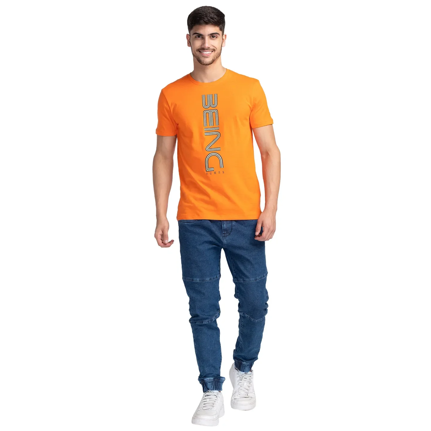 Flame Regular Fit Round Neck Men's T-Shirt by Being Human Clothing - Image 2