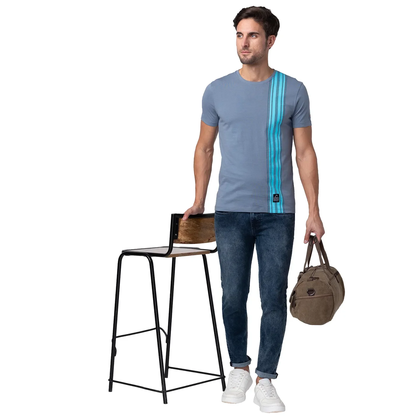 Flint Stone Regular Fit Round Neck Men's T-Shirt by Being Human Clothing - Image 6