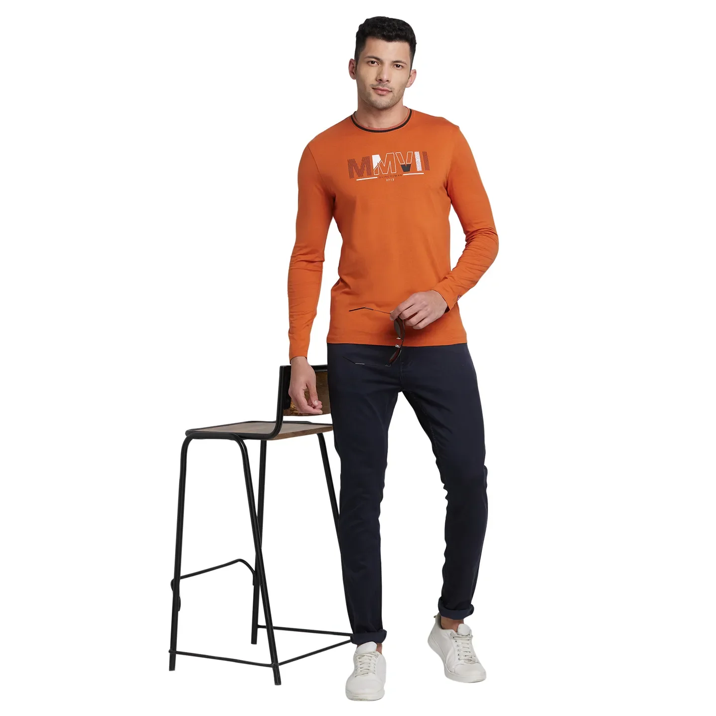 Gold Flam Regular Fit Round Neck Men's T-Shirt by Being Human Clothing - Image 6