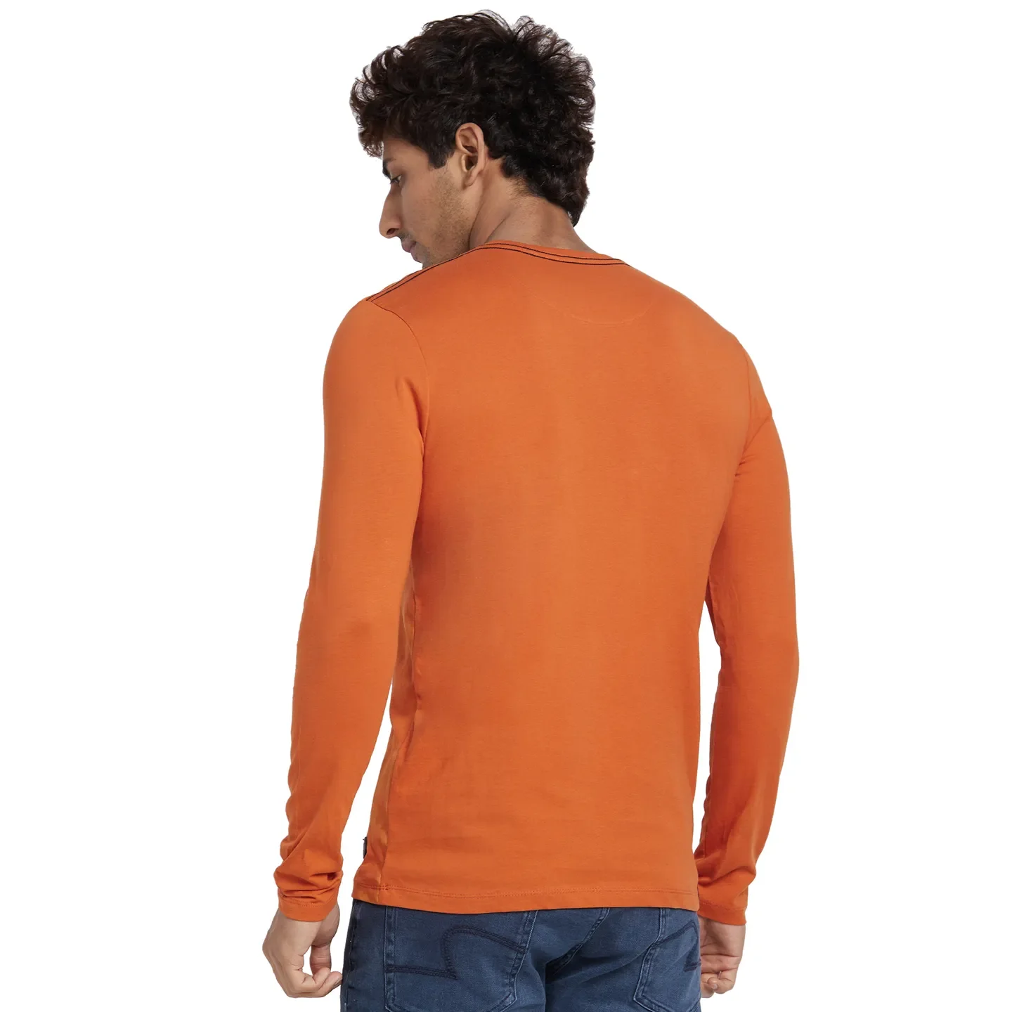 Gold Flam Regular Fit Round Neck Men's T-Shirt by Being Human Clothing - Image 3