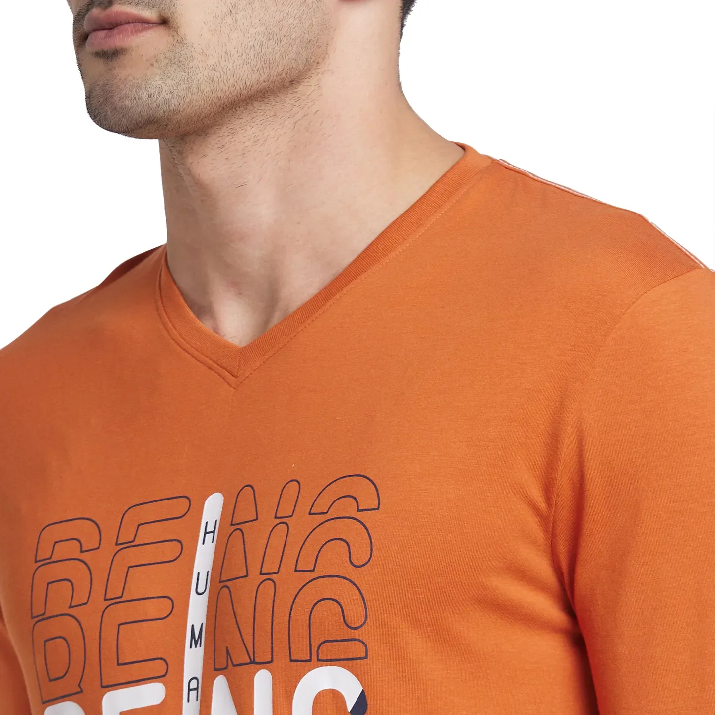 Gold Flam Regular Fit Round Neck Men's T-Shirt by Being Human Clothing - Image 4
