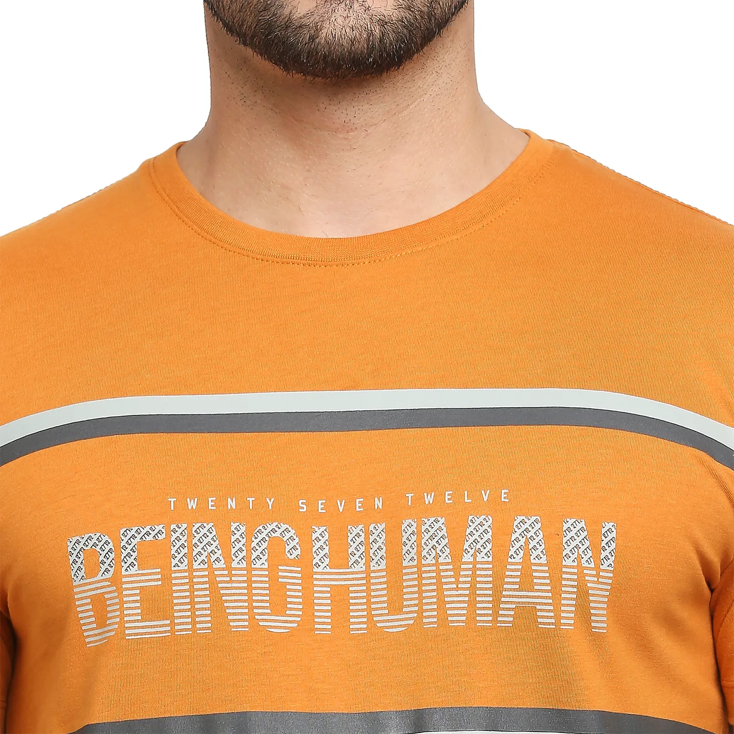 Yellow Regular Fit Men's Short Sleeves T-Shirt by Being Human Clothing - Image 5