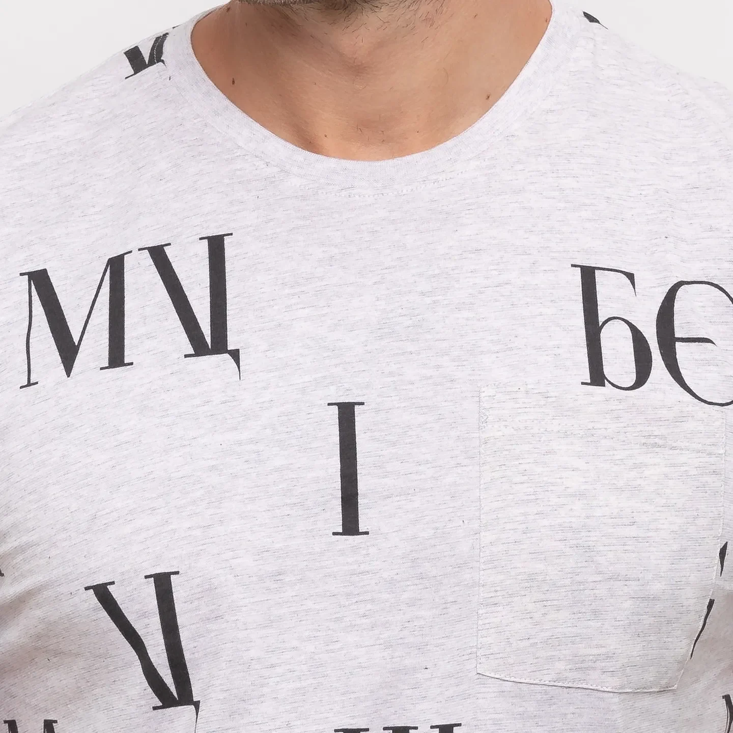 Grey Regular Fit Men's Short Sleeves T-Shirt by Being Human Clothing - Image 4