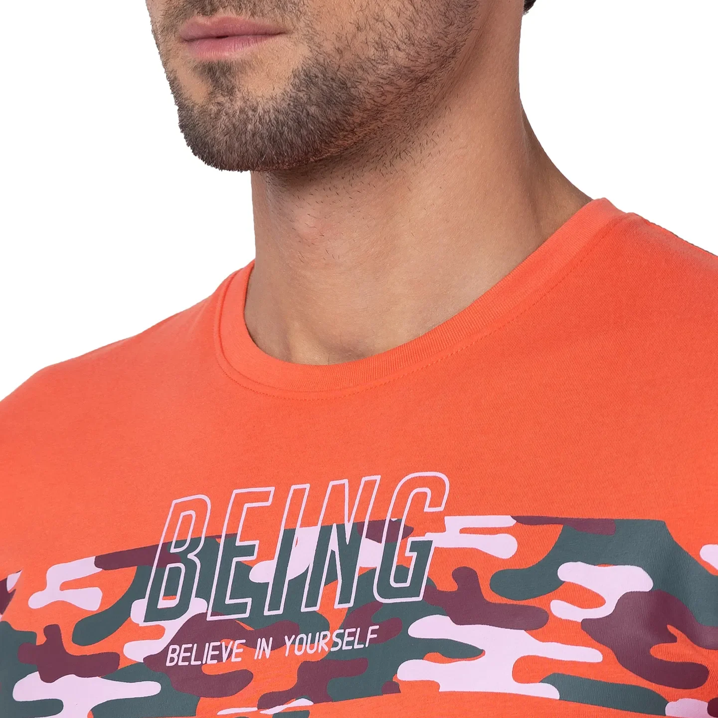 Pink Regular Fit Men's Long Sleeves T-Shirt by Being Human Clothing - Image 4