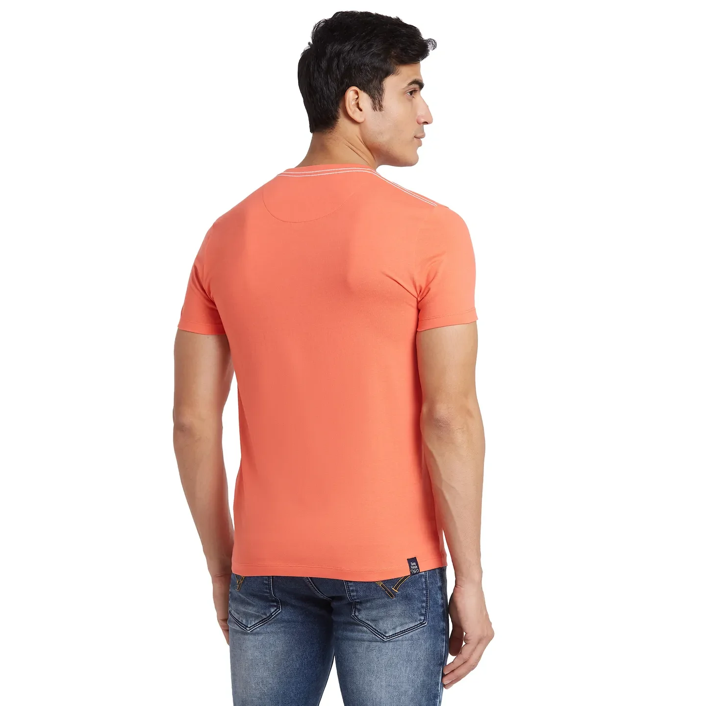 Pink Regular Fit Men's Short Sleeves T-Shirt by Being Human Clothing - Image 3
