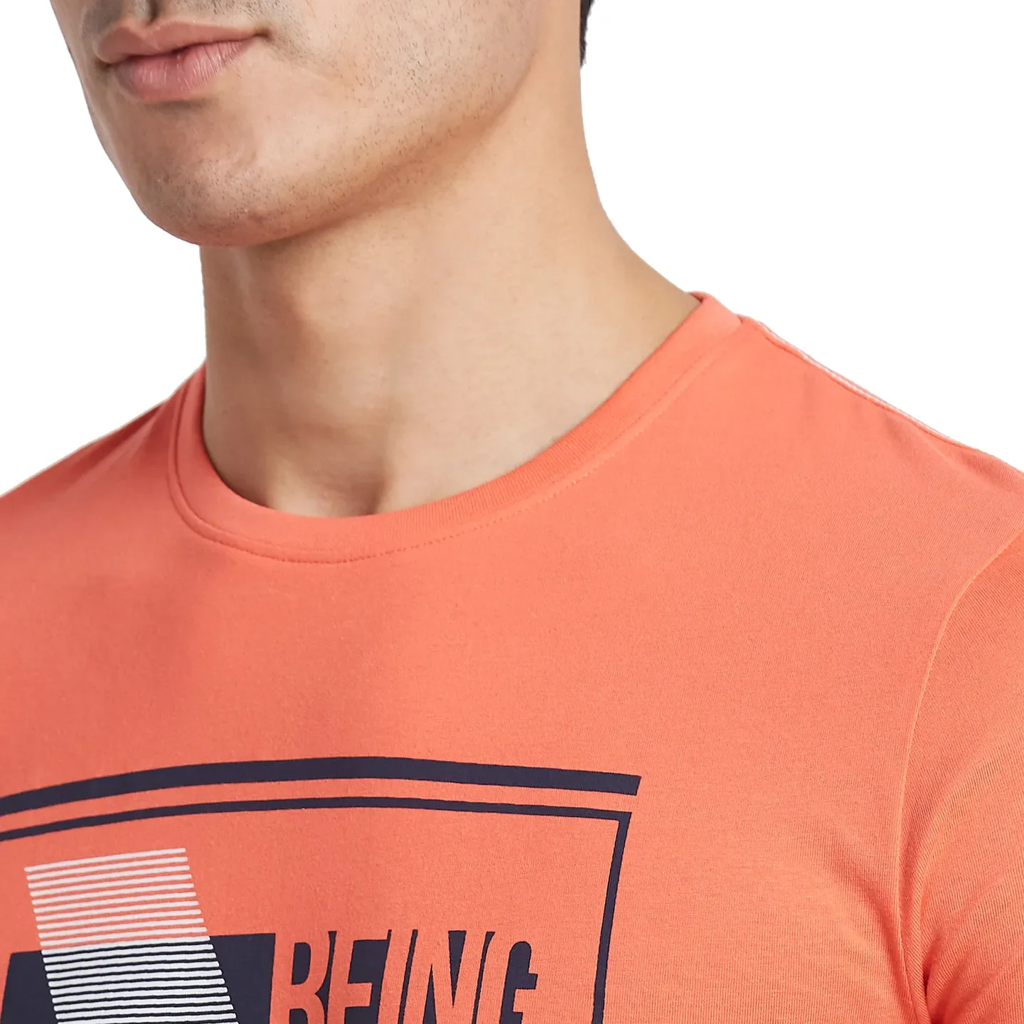 Pink Regular Fit Men's Short Sleeves T-Shirt by Being Human Clothing - Image 4