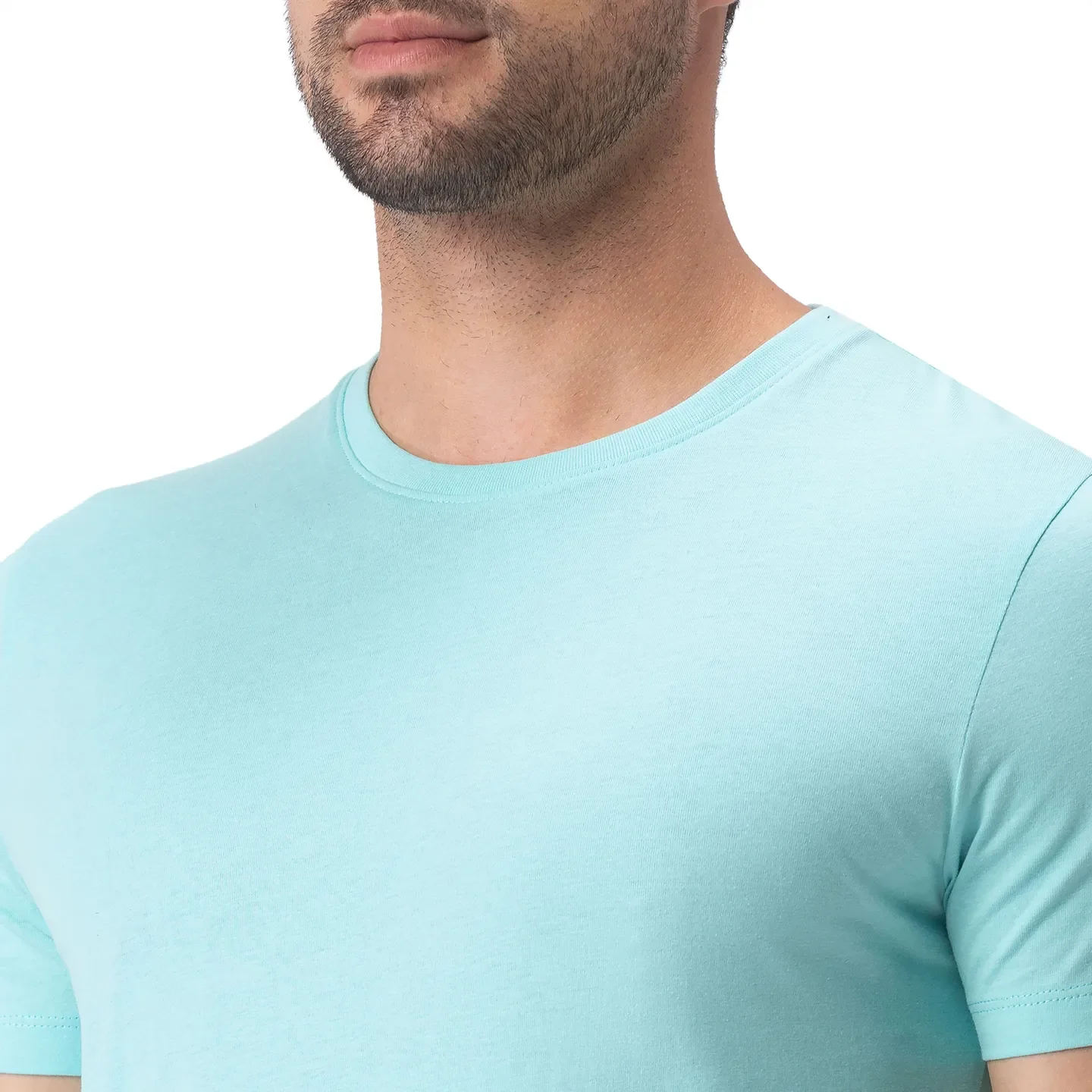 Blue Regular Fit Men's Short Sleeves T-Shirt by Being Human Clothing - Image 3