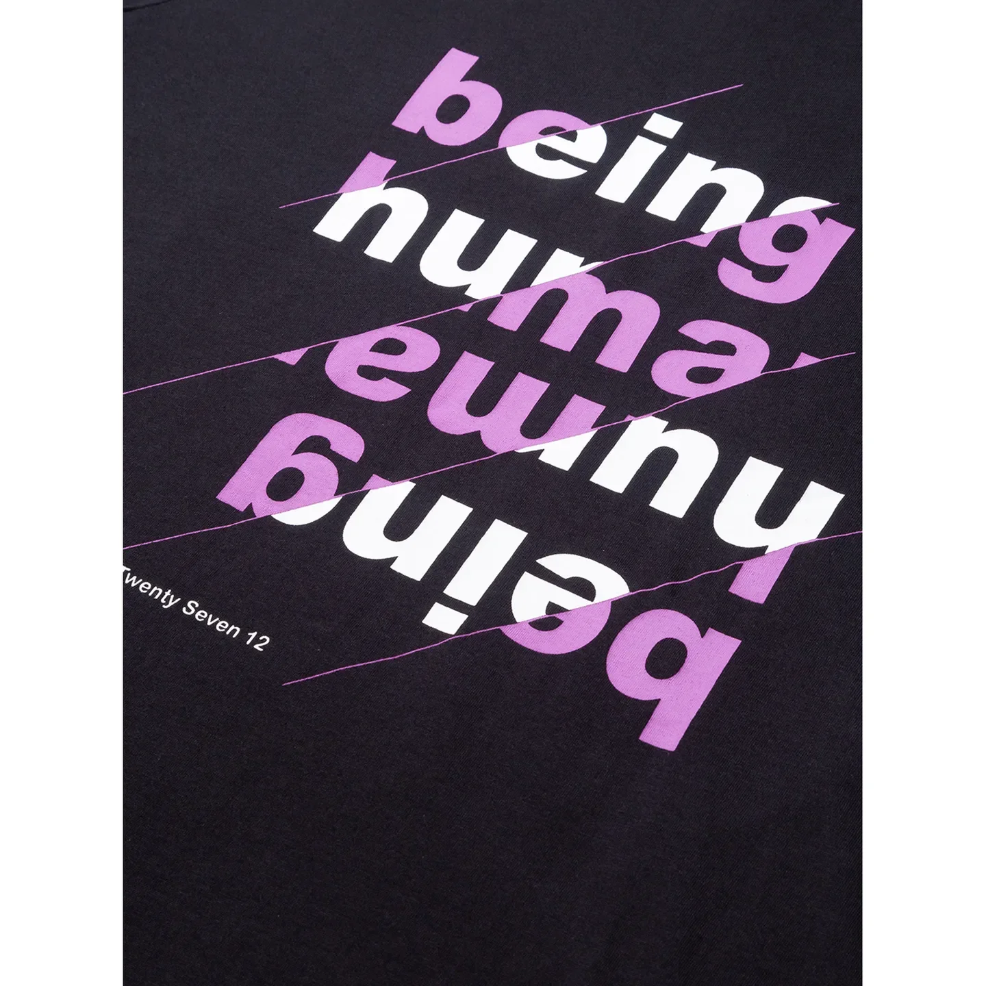 Jet Black Regular Fit Round Neck Mens' T-Shirt by Being Human Clothing - Image 6