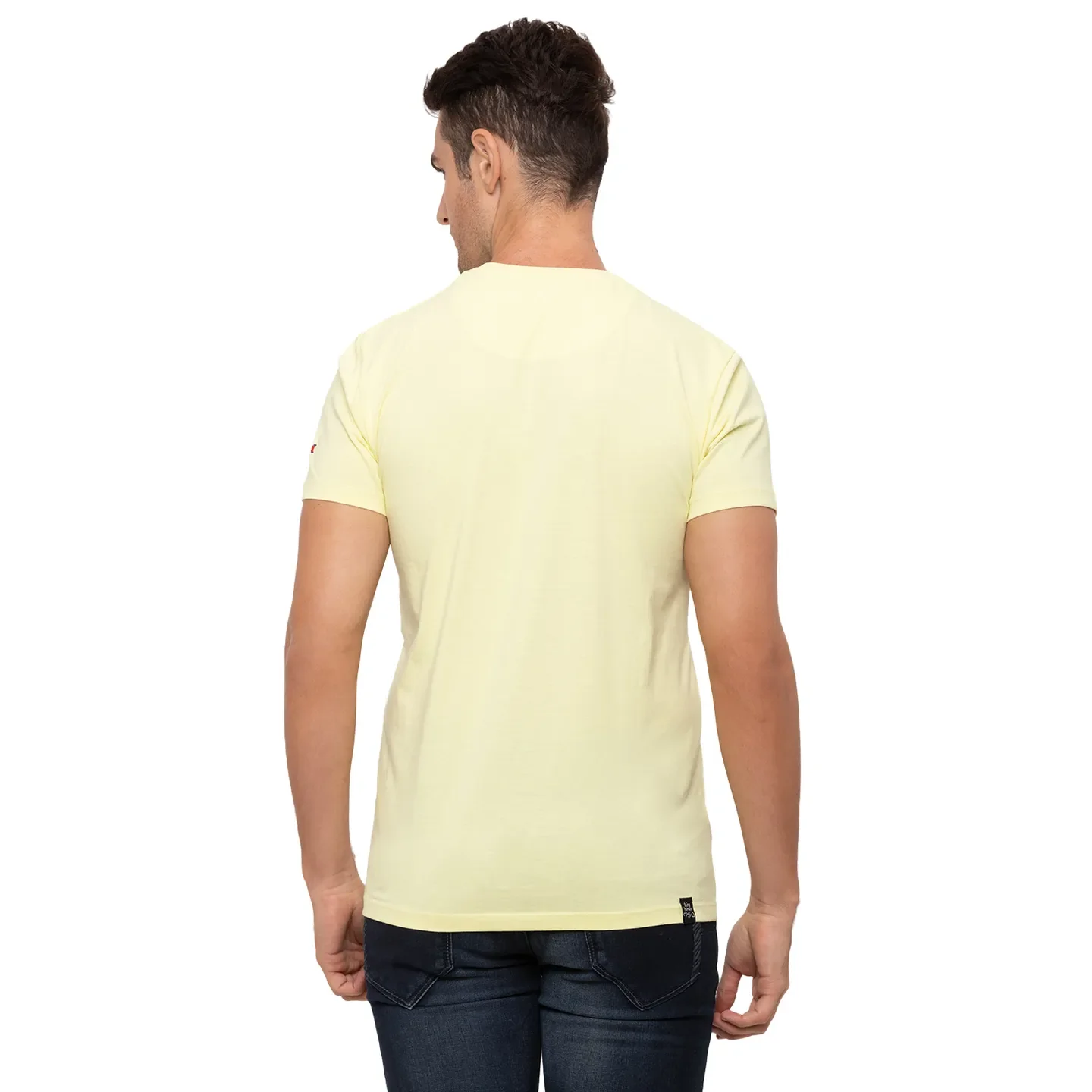 Lemon Regular Fit Round Neck Men's T-Shirt by Being Human Clothing - Image 3