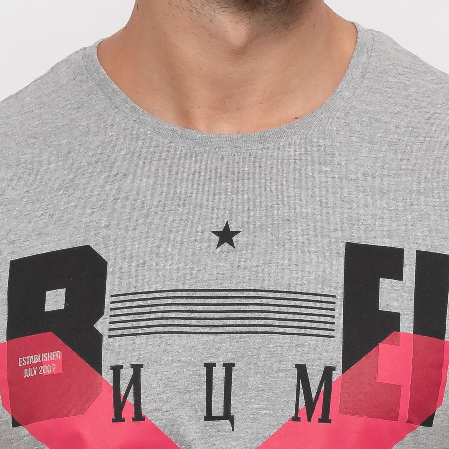 Grey Regular Fit Men's T-Shirt by Being Human Clothing - Image 5