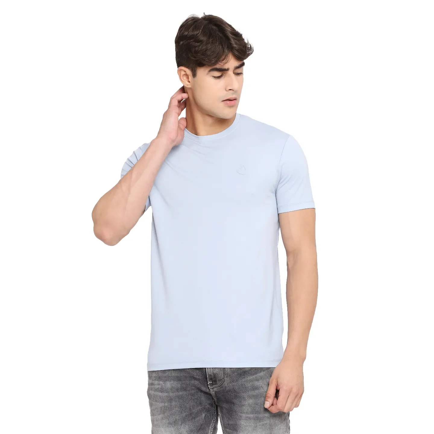 Blue Regular Fit Men's Short Sleeves T-Shirt by Being Human Clothing