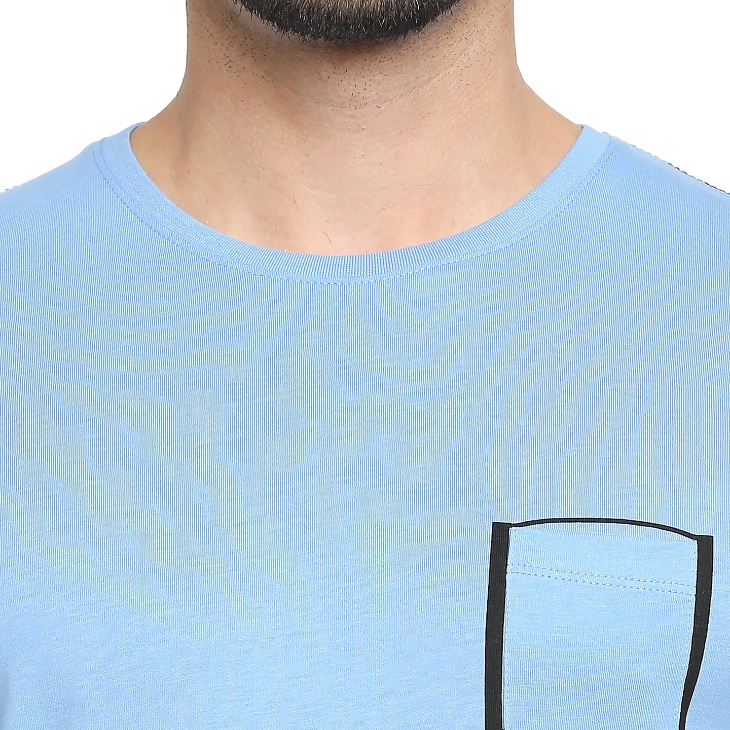 Blue Regular Fit Men's Short Sleeves T-Shirt by Being Human Clothing - Image 5
