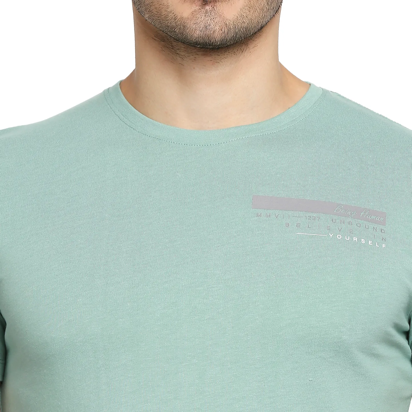 Green Regular Fit Men's Short Sleeves T-Shirt by Being Human Clothing - Image 5