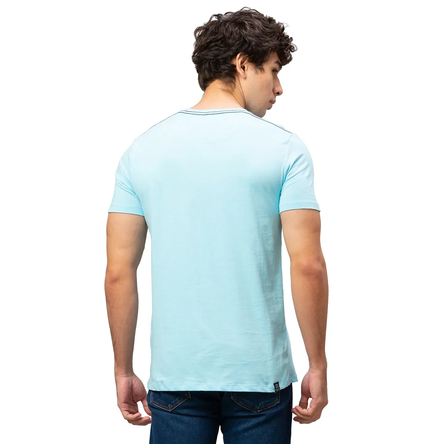 Grey Regular Fit Men's Short Sleeves T-Shirt by Being Human Clothing - Image 3