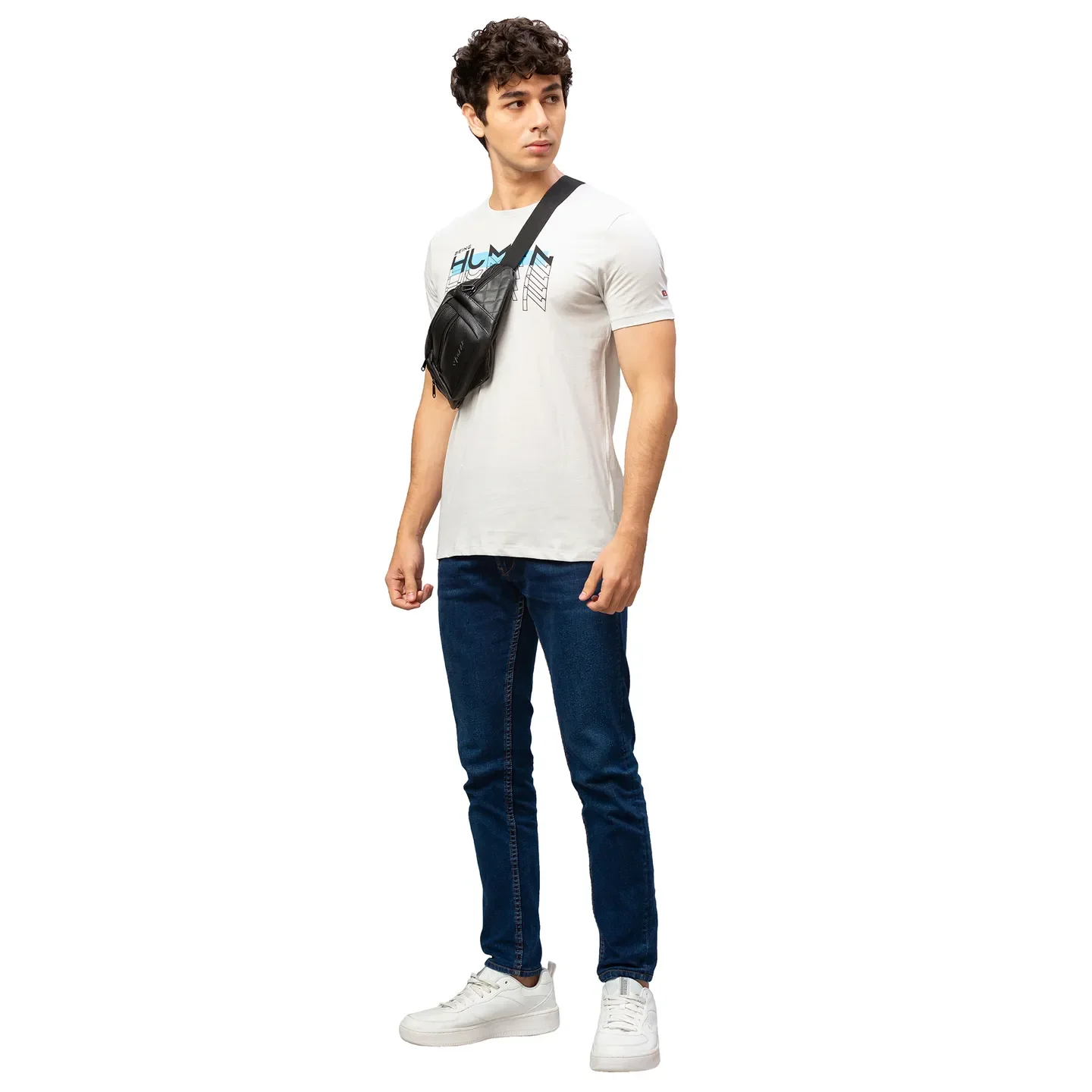 Grey Regular Fit Men's Short Sleeves T-Shirt by Being Human Clothing - Image 2