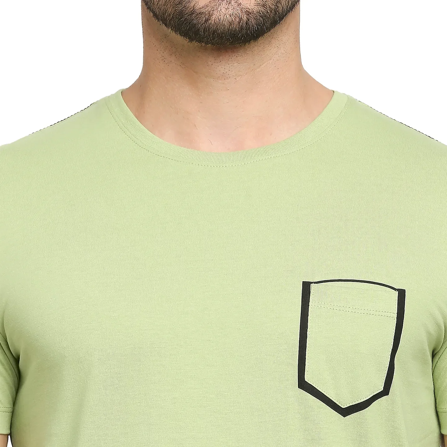 Green Regular Fit Men's Short Sleeves T-Shirt by Being Human Clothing - Image 5