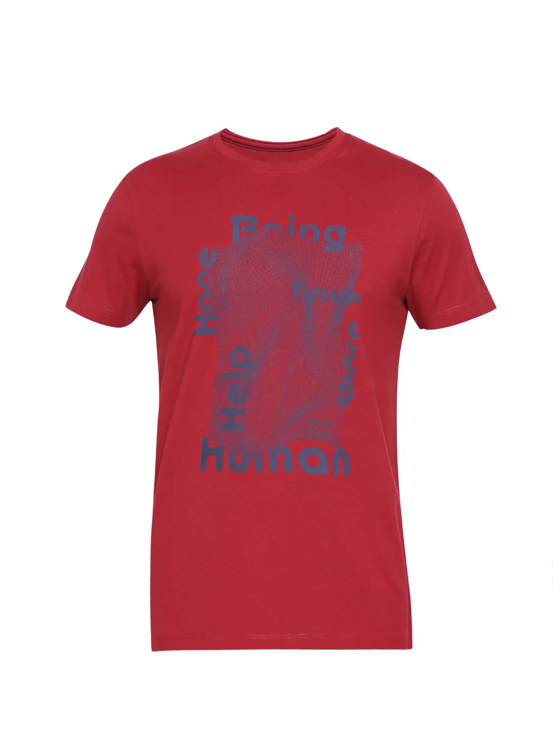 Red Regular Fit Men's Short Sleeves T-Shirt by Being Human Clothing - Image 7