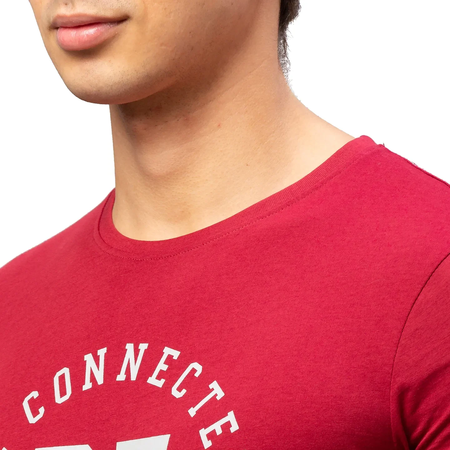 Red Regular Fit Men's Short Sleeves T-Shirt by Being Human Clothing - Image 5