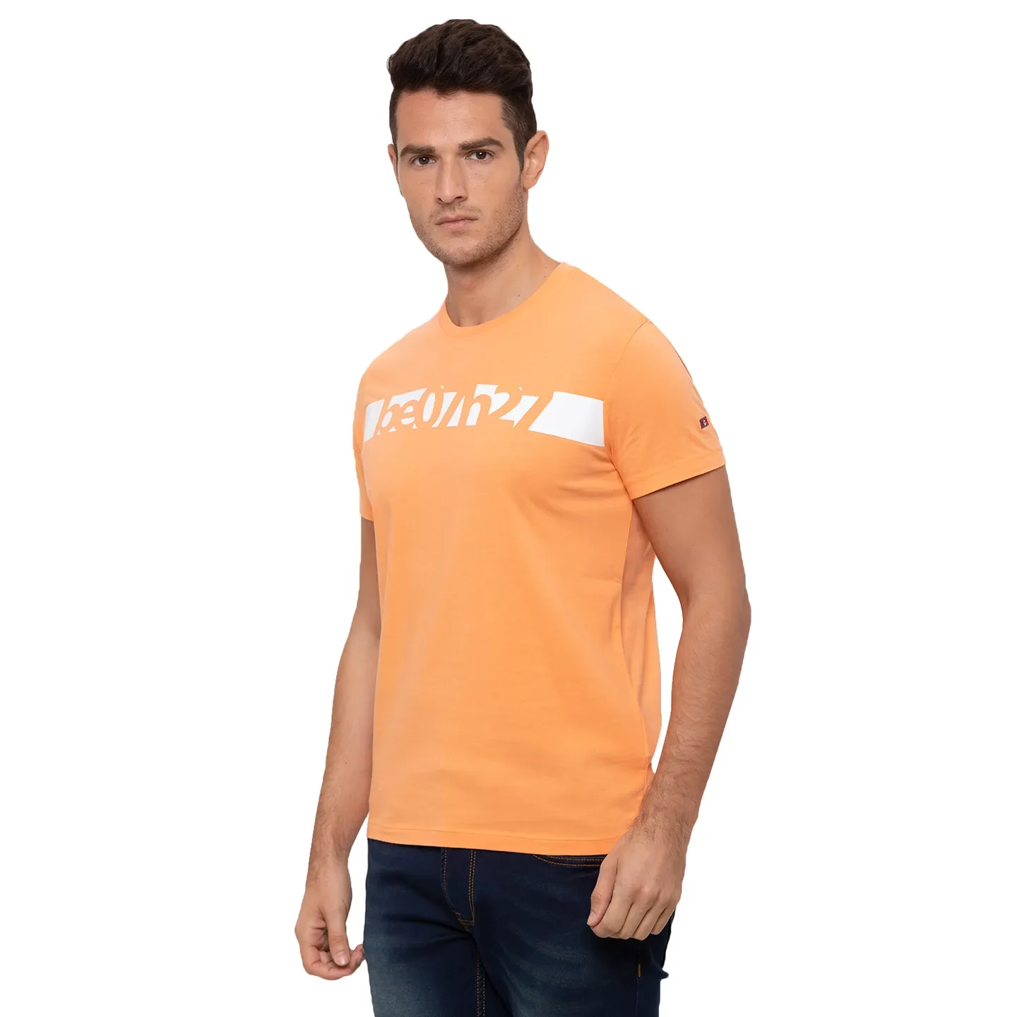 Brown Regular Fit Men's T-Shirt by Being Human Clothing - Image 4