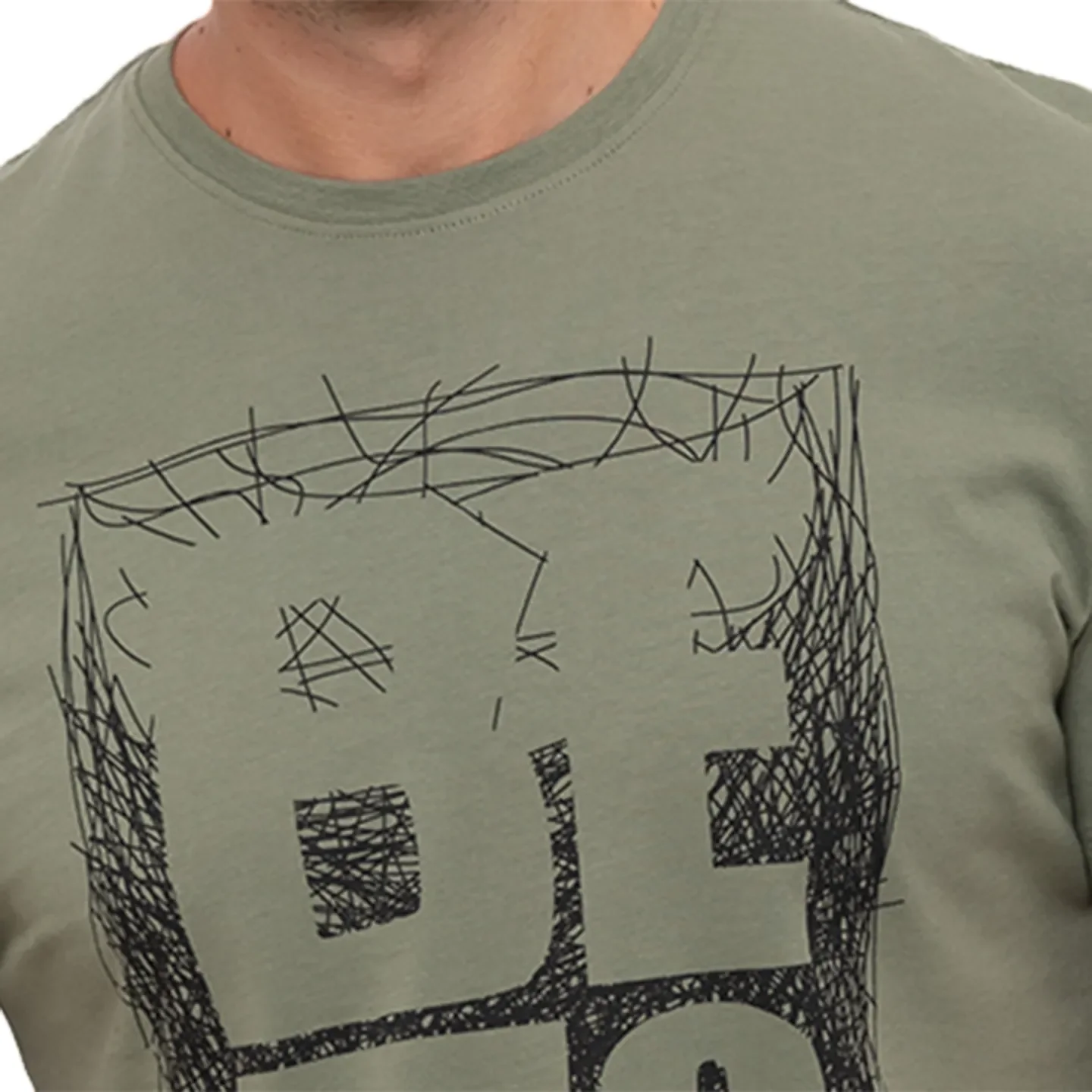 Green Regular Fit Men's T-Shirt by Being Human Clothing - Image 5