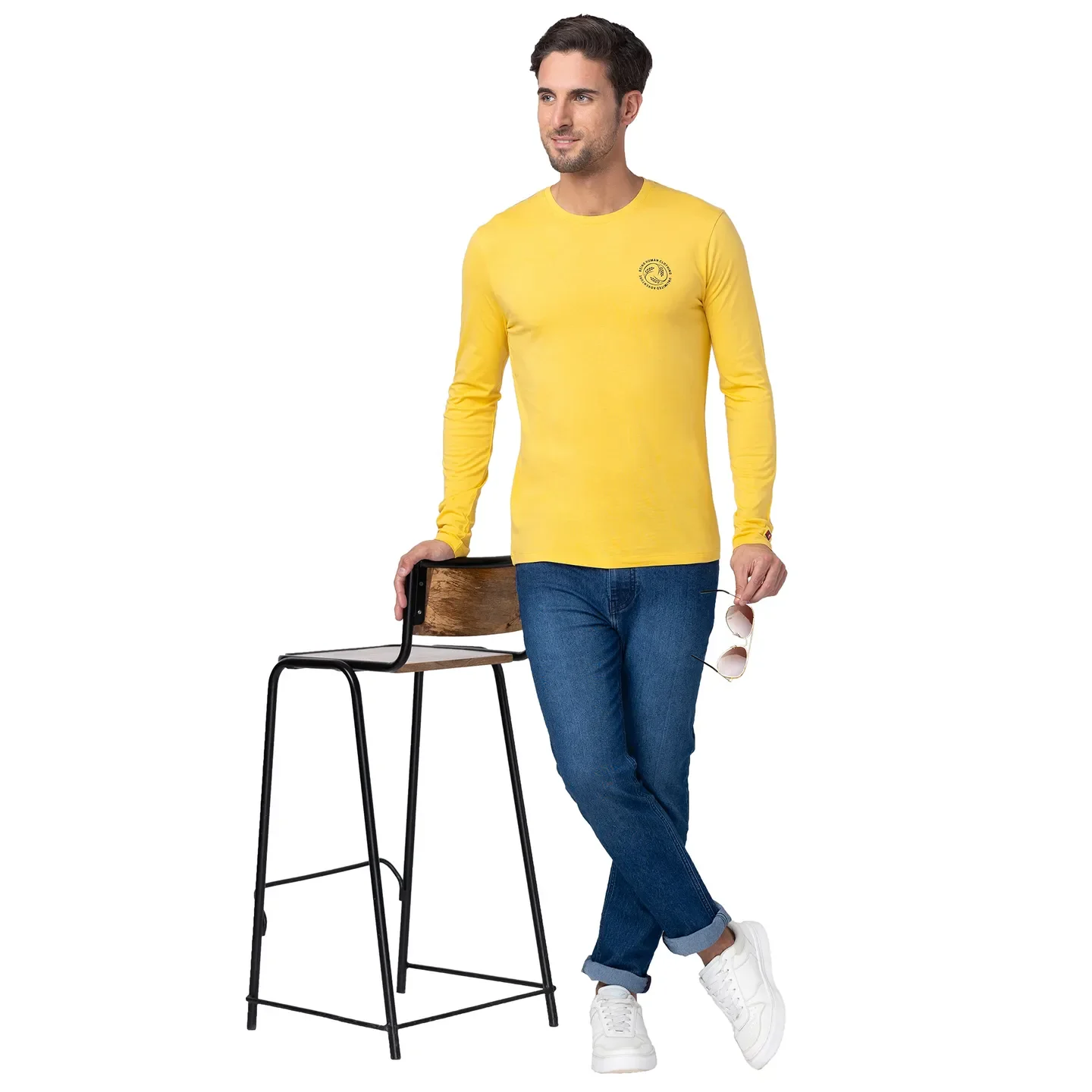 Mimosa Regular Fit Round Neck Men's T-Shirt by Being Human Clothing - Image 6
