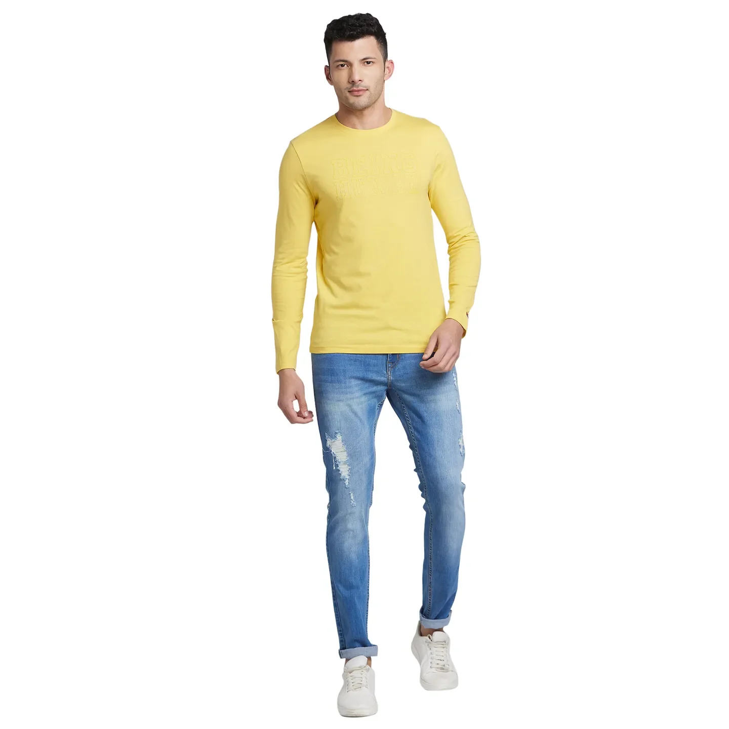 Mimosa Regular Fit Round Neck Men's T-Shirt by Being Human Clothing - Image 5
